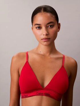 Bralette triangular Icon de algodón y Modal metalizado con forro ligero