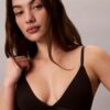 Bralette triangular Icon de algodón y Modal metalizado con forro ligero