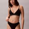 Bralette triangular Icon de algodón y Modal metalizado con forro ligero