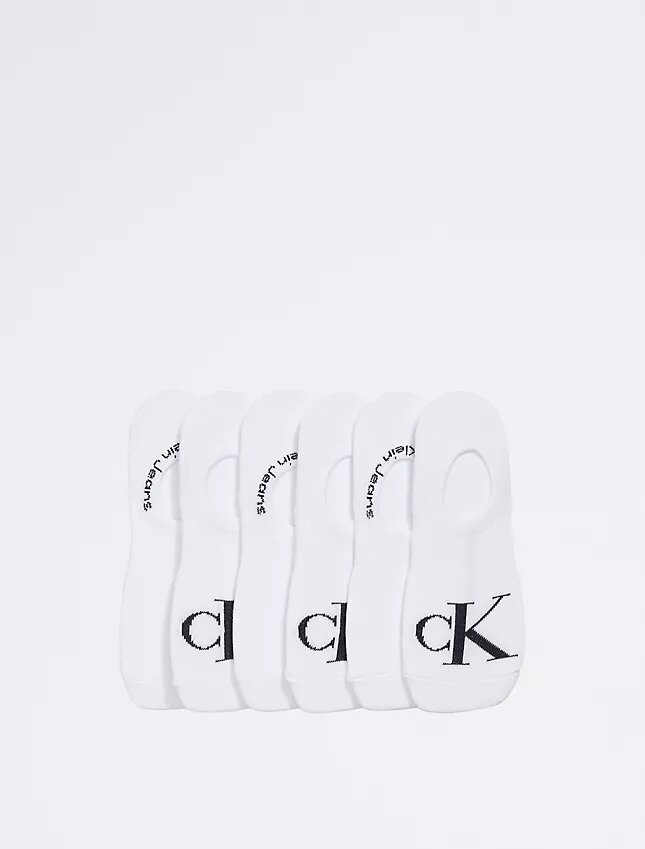 Calcetines de interior de punto liso con Monogram, paquete de 6 Calcetines de interior de punto liso con Monogram, paquete de 6