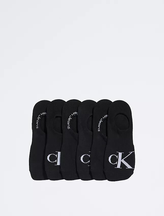 Calcetines de interior de punto liso con Monogram, paquete de 6 Calcetines de interior de punto liso con Monogram, paquete de 6