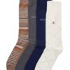 Calcetines de vestir de mezcla de algodón, paquete de 4 Calcetines de vestir de mezcla de algodón, paquete de 4
