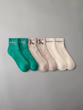 Calcetines deportivos de rizo de media caña, paquete de 6