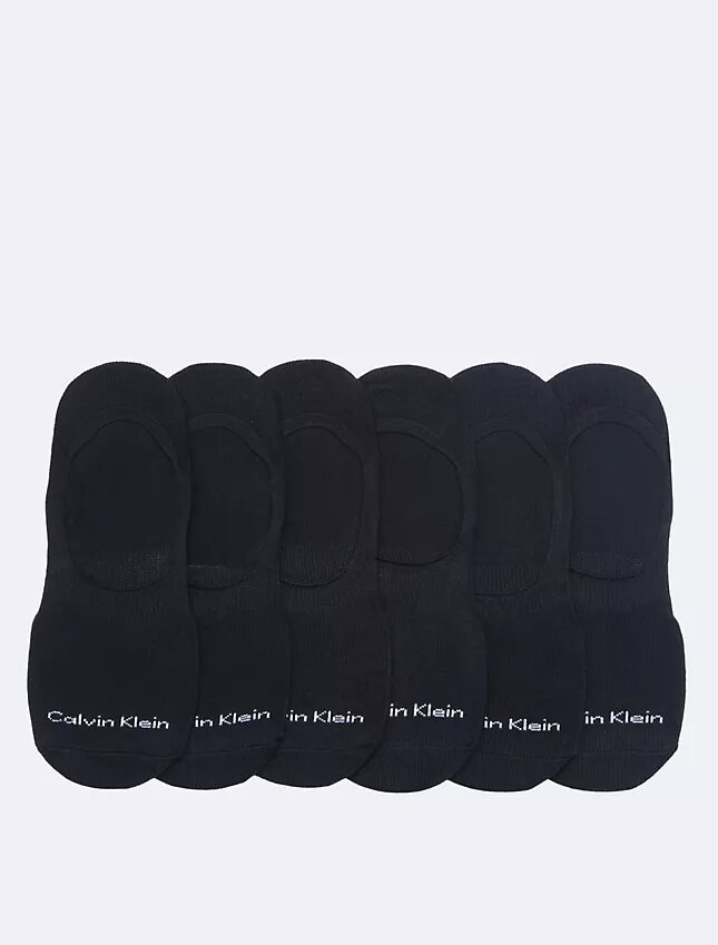 Calcetines interiores de punto liso con logotipo, paquete de 6 Calcetines interiores de punto liso con logotipo, paquete de 6