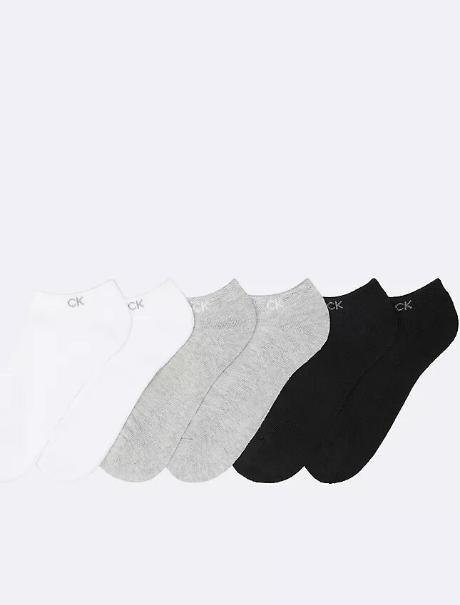 Calcetines invisibles acolchados básicos, paquete de 6 Calcetines invisibles acolchados básicos, paquete de 6