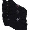 Calcetines invisibles de punto liso con doble lengüeta, paquete de 3