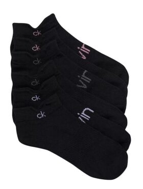 Calcetines invisibles de punto liso con doble lengüeta, paquete de 3