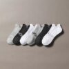 Calcetines invisibles de punto liso con doble lengüeta, paquete de 3