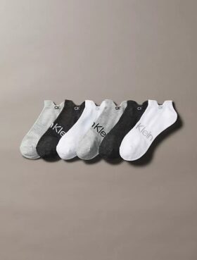 Calcetines invisibles de punto liso con doble lengüeta, paquete de 3