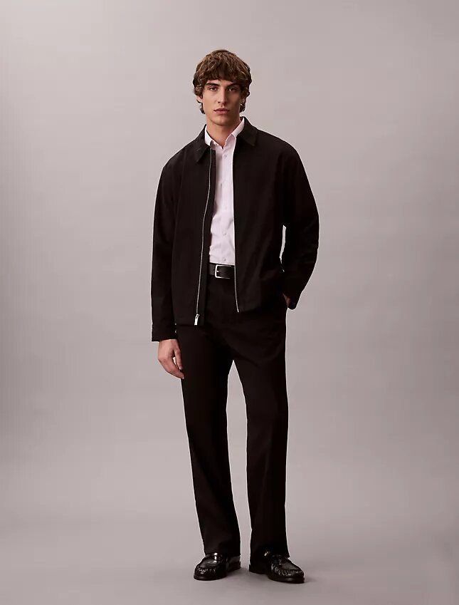 Camisa ajustada de Cotton Stretch a rayas con botones Camisa ajustada de Cotton Stretch a rayas con botones