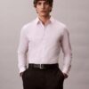 Camisa ajustada de Cotton Stretch a rayas con botones Camisa ajustada de Cotton Stretch a rayas con botones