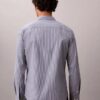 Camisa ajustada de Cotton Stretch a rayas con botones
