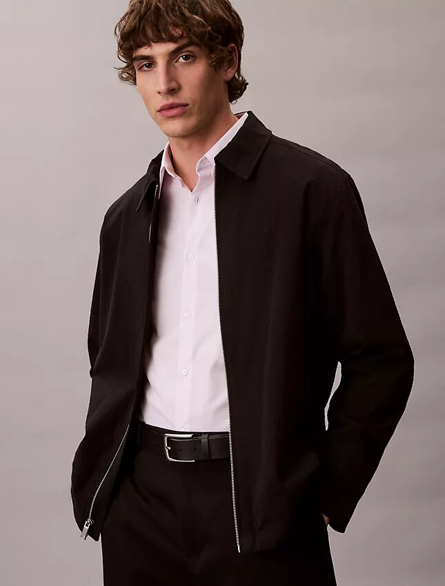 Camisa ajustada de Cotton Stretch a rayas con botones Camisa ajustada de Cotton Stretch a rayas con botones