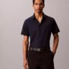 Camisa ajustada de Cotton Stretch con botones