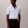 Camisa ajustada de Cotton Stretch con botones
