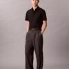 Camisa ajustada de Cotton Stretch con botones