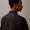 Camisa ajustada de Cotton Stretch con botones