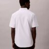 Camisa ajustada de Cotton Stretch con botones