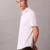 Camisa ajustada de Cotton Stretch con botones