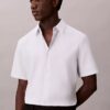 Camisa ajustada de Cotton Stretch con botones