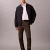 Camisa ajustada de Cotton Stretch con botones