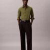 Camisa ajustada de popelín de algodón Cotton Stretch con botones Camisa ajustada de popelín de algodón Cotton Stretch con botones