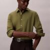 Camisa ajustada de popelín de algodón Cotton Stretch con botones Camisa ajustada de popelín de algodón Cotton Stretch con botones