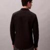 Camisa ajustada de popelín de Cotton Stretch con botones