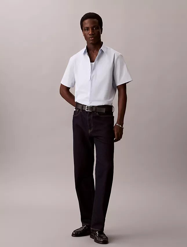 Camisa clásica con botones de Cotton Stretch Camisa clásica con botones de Cotton Stretch