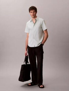 Camisa clásica con botones de Cotton Stretch