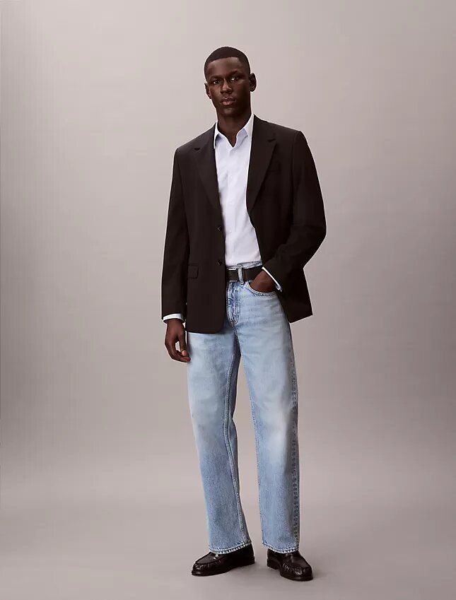 Camisa clásica con botones de rayas de Cotton Stretch Camisa clásica con botones de rayas de Cotton Stretch