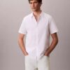 Camisa clásica con botones de seersucker Camisa clásica con botones de seersucker