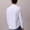 Camisa clásica de algodón elástico a rayas con cuello abotonado Camisa clásica de algodón elástico a rayas con cuello abotonado