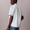Camisa clásica de Denim de manga corta con botones Camisa clásica de Denim de manga corta con botones