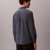 Camisa clásica de lino y algodón con botones Camisa clásica de lino y algodón con botones