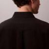 Camisa clásica de lino y algodón con botones Camisa clásica de lino y algodón con botones