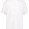 Camisa clásica de niños con rayas texturizadas y botones Camisa clásica de niños con rayas texturizadas y botones