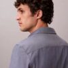 Camisa clásica de popelín lavado con botones Camisa clásica de popelín lavado con botones