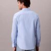 Camisa clásica de popelín lavado con botones Camisa clásica de popelín lavado con botones