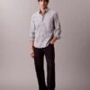 Camisa clásica de rayas Oxford con botones Camisa clásica de rayas Oxford con botones
