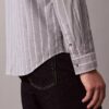Camisa clásica de rayas Oxford con botones Camisa clásica de rayas Oxford con botones