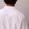 Camisa clásica de seersucker liso con botones Camisa clásica de seersucker liso con botones