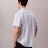 Camisa clásica elástica a rayas teñida en hilo Camisa clásica elástica a rayas teñida en hilo