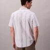 Camisa clásica elástica a rayas teñida en hilo Camisa clásica elástica a rayas teñida en hilo