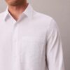 Camisa clásica lisa de seersucker Camisa clásica lisa de seersucker