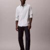 Camisa clásica lisa Oxford con botones Camisa clásica lisa Oxford con botones