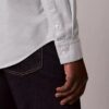 Camisa clásica lisa Oxford con botones Camisa clásica lisa Oxford con botones