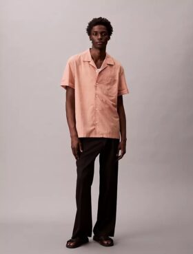 Camisa clásica Oxford a rayas con botones