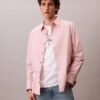 Camisa clásica Oxford a rayas con botones Camisa clásica Oxford a rayas con botones