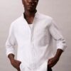 Camisa clásica Oxford a rayas con botones